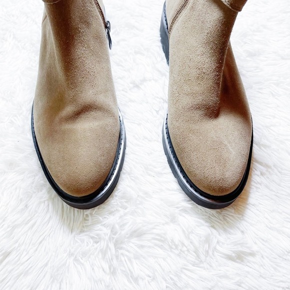 Franco Sarto Meridian Suede Brown Platform Boots SZ9 - Picture 9 of 11